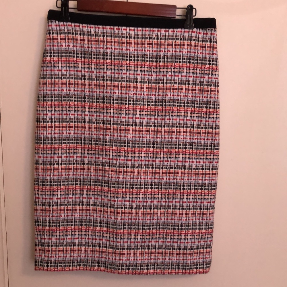 Talbots Multi-color Sparkle Weave Pencil Skirt